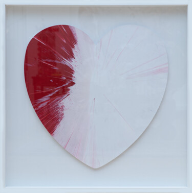 Peinture intitulée "Cœur" par Damien Hirst, Œuvre d'art originale