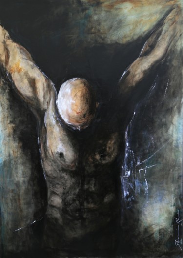 Peinture intitulée "Victoire" par Damien Rais, Œuvre d'art originale, Huile