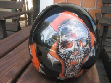 Pintura titulada "Harley skull" por Damodar, Obra de arte original