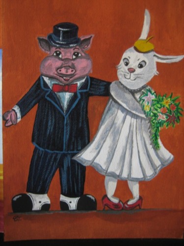 Pintura titulada "Casamiento" por Damodar, Obra de arte original