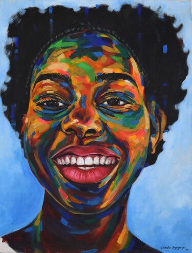 Картина под названием "Celebrate life 14" - Damola Ayegbayo, Подлинное произведение искусства, Акрил