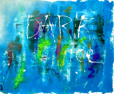 Malerei mit dem Titel "Dark Ice" von Dan Art, Original-Kunstwerk, Acryl