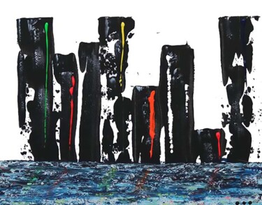 Malerei mit dem Titel "Tower" von Dan Art, Original-Kunstwerk, Acryl