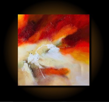Painting titled "-Feeling the Heat-" by Dan Bunea, Original Artwork, Acrylic