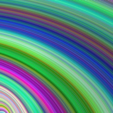 Digital Arts titled "Rainbow curl" by Dan Burris, Original Artwork