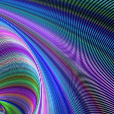 Arts numériques intitulée "Smooth rainbow (det…" par Dan Burris, Œuvre d'art originale