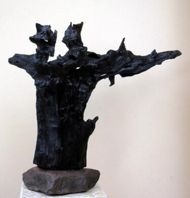 雕塑 标题为“Tango for two” 由Dan Civa, 原创艺术品, 木