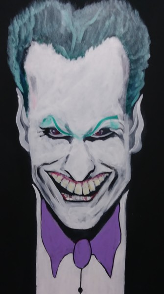 Painting titled "joker" by Dan Flanagan, Original Artwork, Acrylic