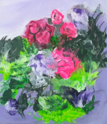 Painting titled "Spring bouquet" by Dan Flanagan, Original Artwork, Acrylic