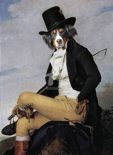 Peinture intitulée "le-cavalier.jpg" par Artrammer, Œuvre d'art originale, Huile