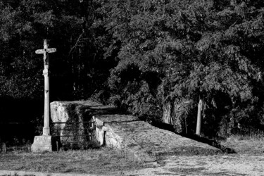 "Pont des Romains" başlıklı Fotoğraf Daniel Thomas tarafından, Orijinal sanat, Dijital Fotoğrafçılık Ahşap Sedye çerçevesi ü…