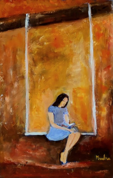 Painting titled "SECRET GARDEN" by Dana Art, Original Artwork, Oil