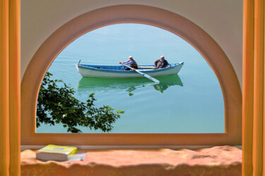 Fotografie mit dem Titel "Fenêtre sur lac" von Dana Berthelot, Original-Kunstwerk, Digitale Fotografie