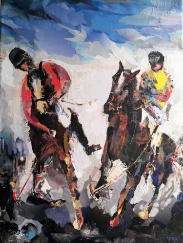 Collages intitulée "polo" par Dana, Œuvre d'art originale