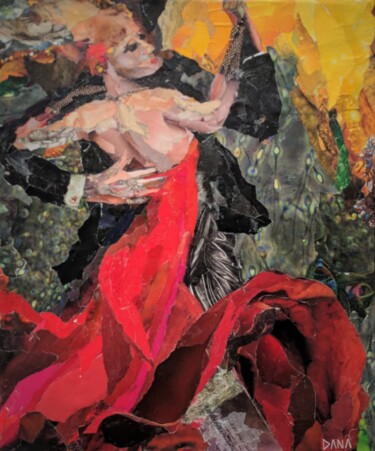 Collages intitolato "salsa" da Dana, Opera d'arte originale