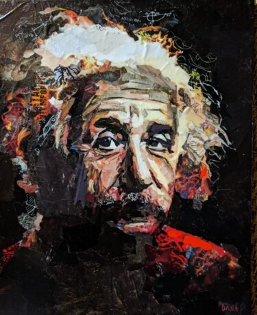 Pintura intitulada "Albert Einstein" por Dana, Obras de arte originais