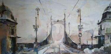 Κολάζ με τίτλο "La liberté sous la…" από Dana, Αυθεντικά έργα τέχνης, Κολάζ Τοποθετήθηκε στο Ξύλινο φορείο σκελετό