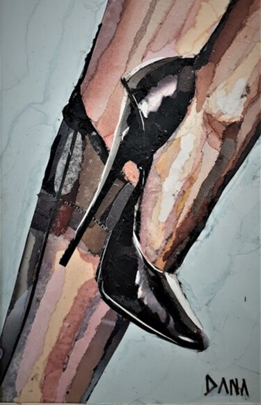 Коллажи под названием "talons aiguille" - Dana, Подлинное произведение искусства, Коллажи Установлен на Другая жесткая панель