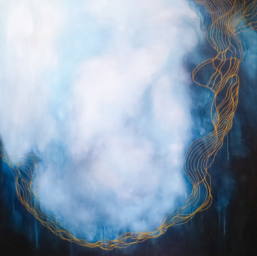 Painting titled "Dreamcatcher" by Christina Bilbili, Original Artwork, Acrylic