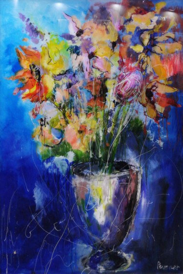 Painting titled "Spring Air" by Natalia Pevzner, Original Artwork, Acrylic Mounted on Plexiglass