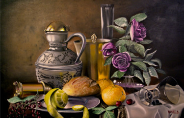 Peinture intitulée "Still Life" par Nick Danapassis, Œuvre d'art originale