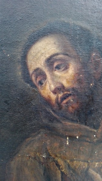 Pittura intitolato "S Francesco (partic…" da Dana Tomsa Oberhoffer, Opera d'arte originale
