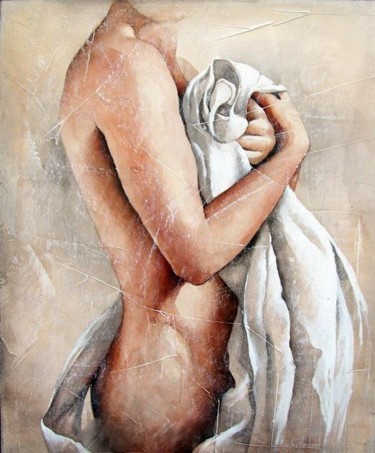 Malerei mit dem Titel "Body language" von Dana Tomsa Oberhoffer, Original-Kunstwerk