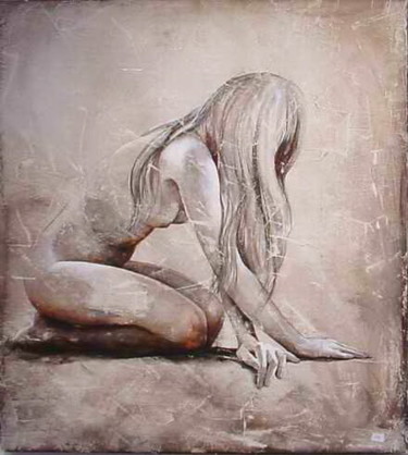 Pittura intitolato "Study for nude mode…" da Dana Tomsa Oberhoffer, Opera d'arte originale