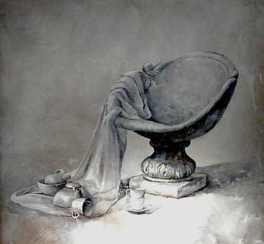 Pittura intitolato "L'ombra" da Dana Tomsa Oberhoffer, Opera d'arte originale