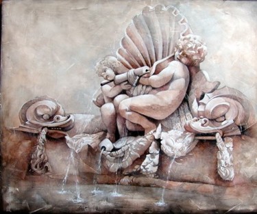 Painting titled "Roma" by Dana Tomsa Oberhoffer, Original Artwork