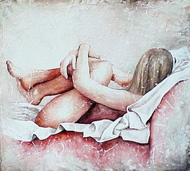 Pittura intitolato "The towel" da Dana Tomsa Oberhoffer, Opera d'arte originale