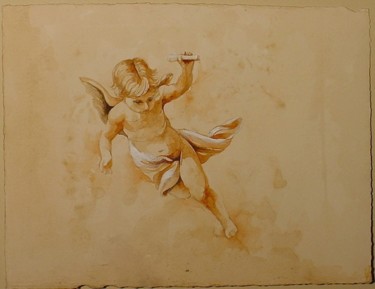 Disegno intitolato "angel (study) (coll…" da Dana Tomsa Oberhoffer, Opera d'arte originale