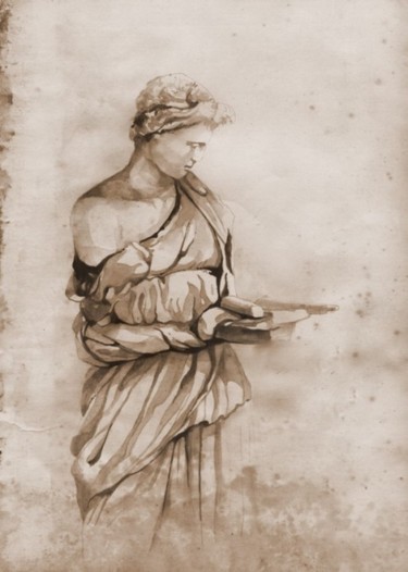 Pittura intitolato "Apollonius study" da Dana Tomsa Oberhoffer, Opera d'arte originale