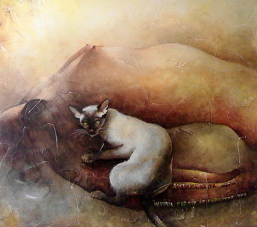 Painting titled "Invidia carpit et c…" by Dana Tomsa Oberhoffer, Original Artwork