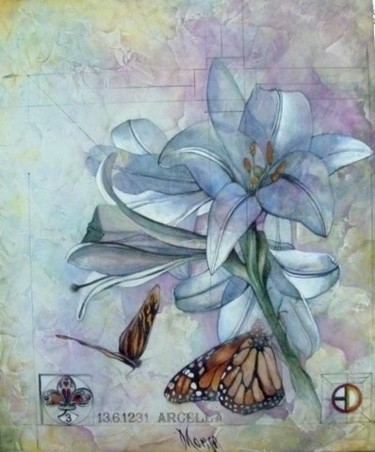 Schilderij getiteld "La farfalla non con…" door Dana Tomsa Oberhoffer, Origineel Kunstwerk
