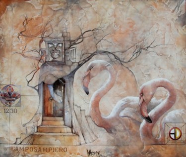 Pintura titulada "Ala di porpora" por Dana Tomsa Oberhoffer, Obra de arte original