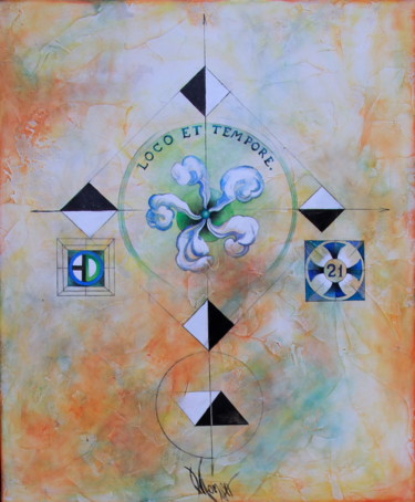 Painting titled "Loco et tempore" by Dana Tomsa Oberhoffer, Original Artwork