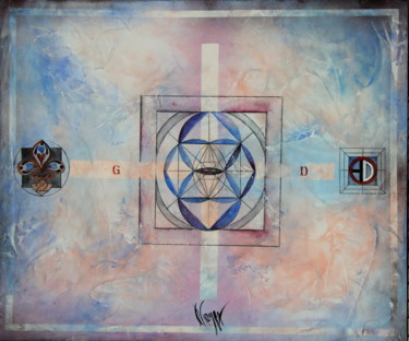 Painting titled "Divine Geometry - L…" by Dana Tomsa Oberhoffer, Original Artwork