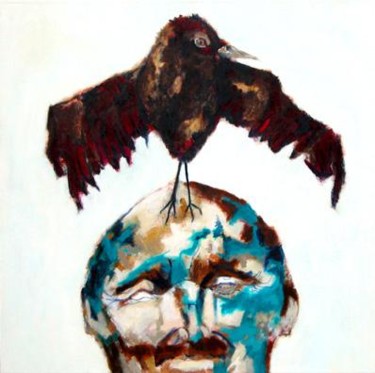 Картина под названием "the man that stoppe…" - Daniel Beaudoin, Подлинное произведение искусства