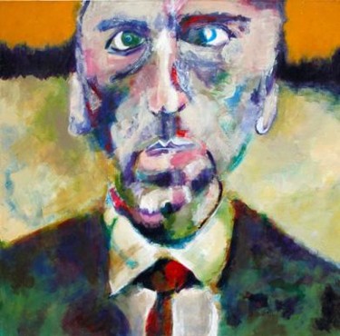 Painting titled "suit and tie" by Daniel Beaudoin, Original Artwork