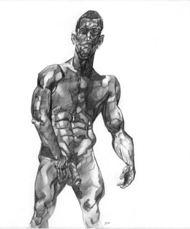 Drawing titled "man8" by Daniel Beaudoin, Original Artwork
