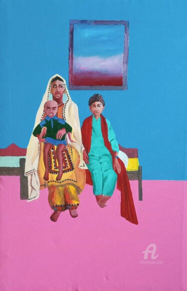 Painting titled "My Queer son" by Ahmed Khan, Original Artwork, Acrylic