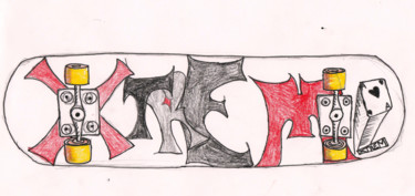 Drawing titled "XTREM" by Jun, Original Artwork, Pencil