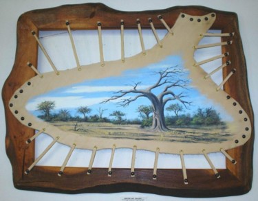 Painting titled "BAOBAB - Botswana" by Dane Willers, Original Artwork, Oil