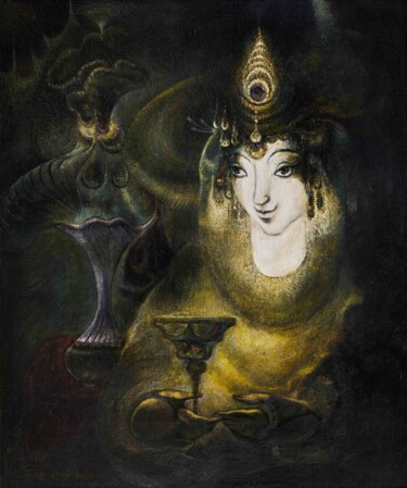Painting titled "Esfiry" by Danelian Gregor, Original Artwork, Oil