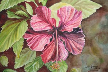 Peinture intitulée "Floraison Tropicale" par Daniele Tardy, Œuvre d'art originale, Huile