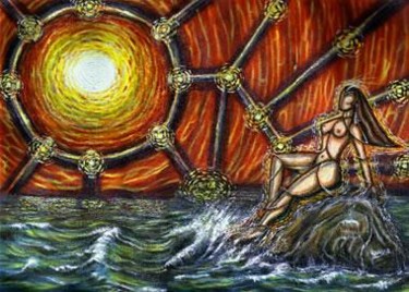 Painting titled "portal" by Dangar, Original Artwork