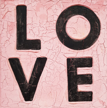 Скульптура под названием "Love Pink" - Dangerous Minds Artists, Подлинное произведение искусства, Скульптура