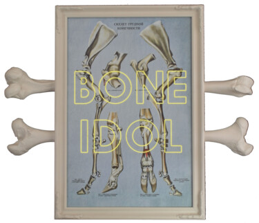 Escultura intitulada "Bone Idol" por Dangerous Minds Artists, Obras de arte originais
