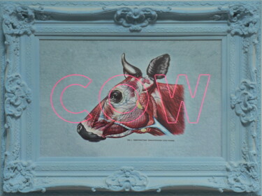 Scultura intitolato "Cow" da Dangerous Minds Artists, Opera d'arte originale